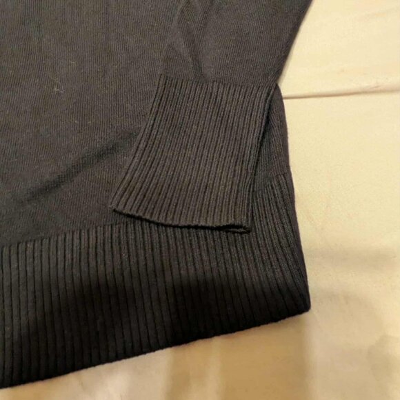 Old Navy Cardigan Womens Small/Petite Long Sleeve Black 5 Button Top - Picture 13 of 14